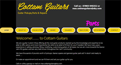 Desktop Screenshot of cottamguitars.co.uk